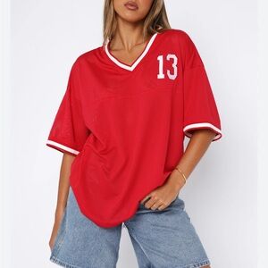 White fox jersey brand new with tags